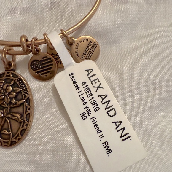 Gold “Because I Love You Friend” Bangle - Picture 3 of 3